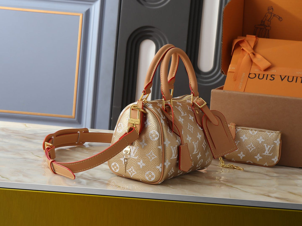 Louis Vuitton Speedy P109 Bandoulière Monogram Bag — side