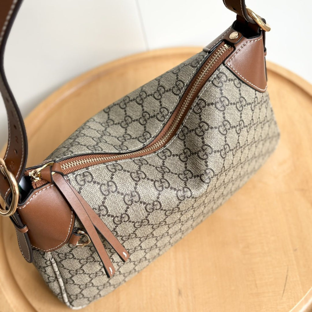 Gucci GG Emblem Monogram Shoulder Bag — side