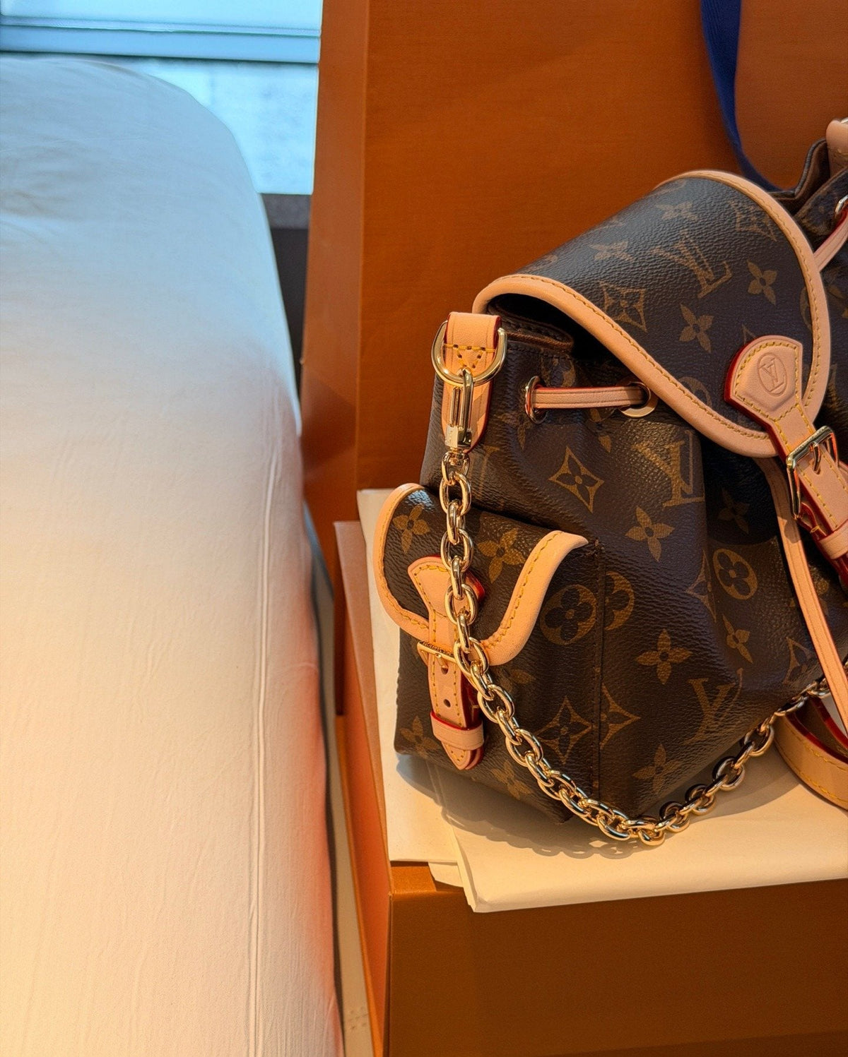 Louis Vuitton Odyssée Monogram Shoulder Bag — side