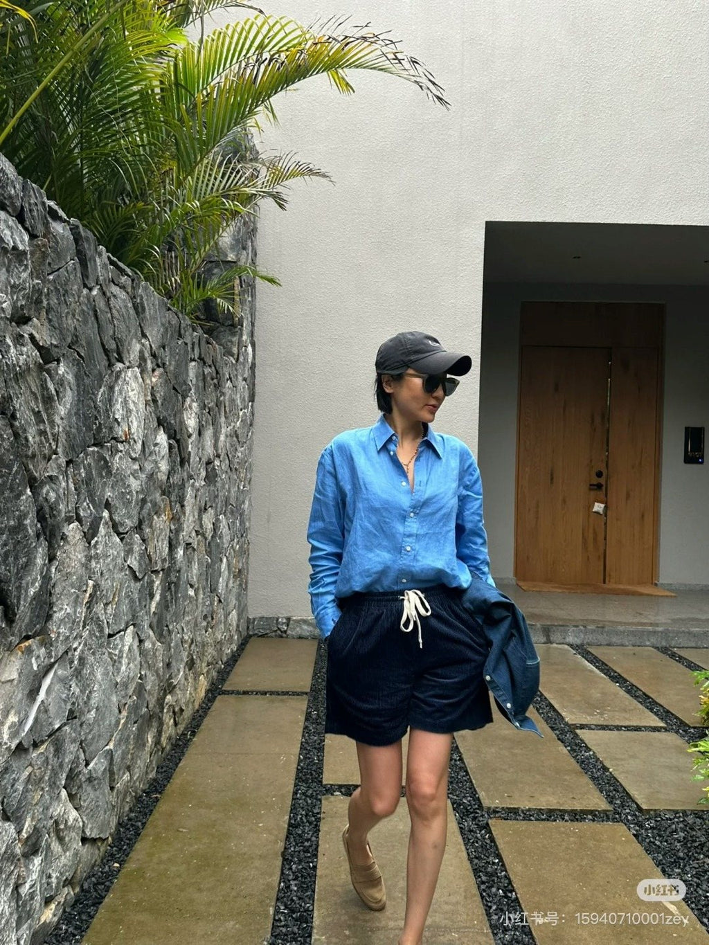 Test2-Ralph Lauren Cotton Corduroy Drawstring Shorts — model