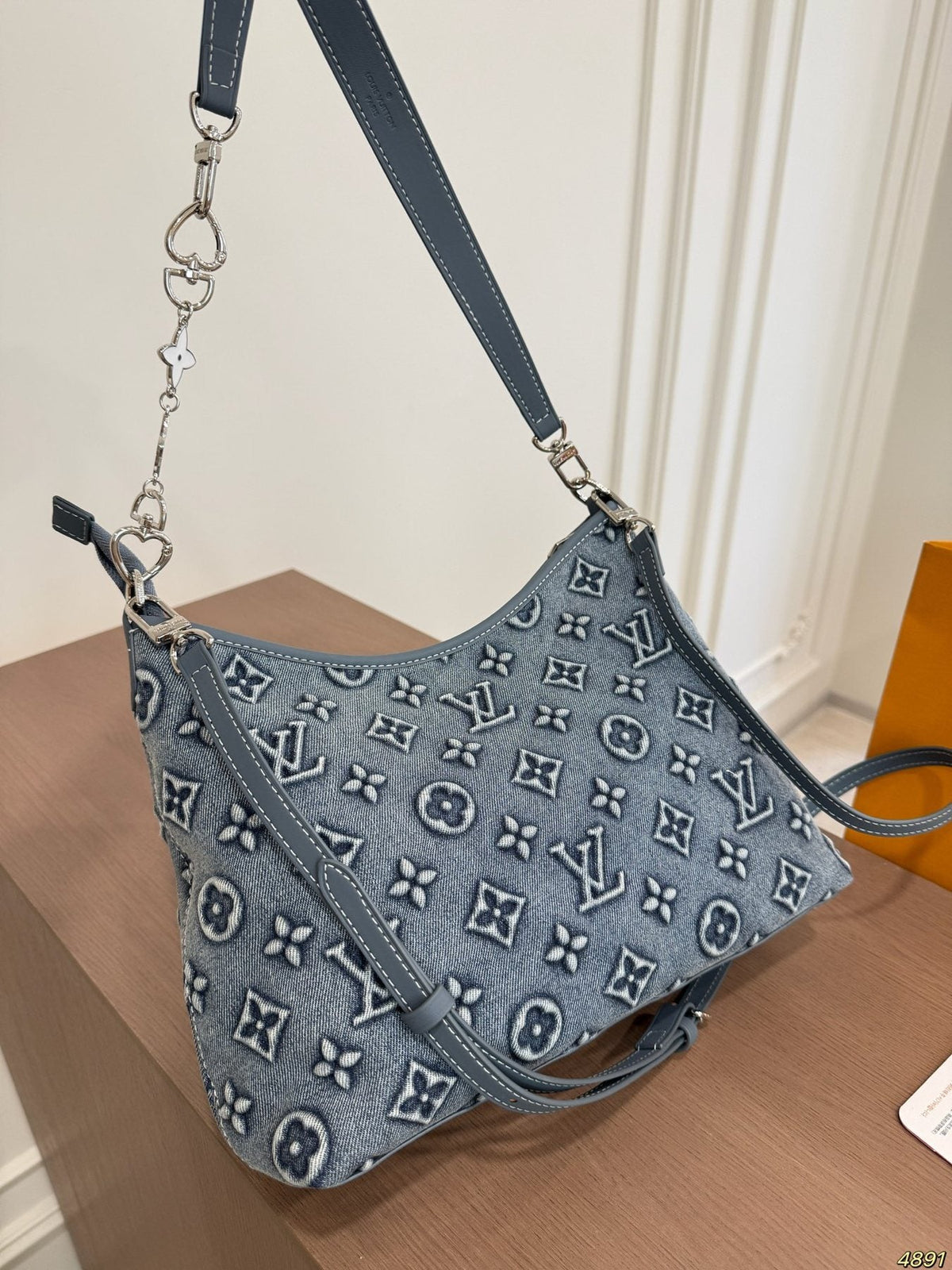Louis Vuitton Embellished Curved-Top Shoulder Bag — back