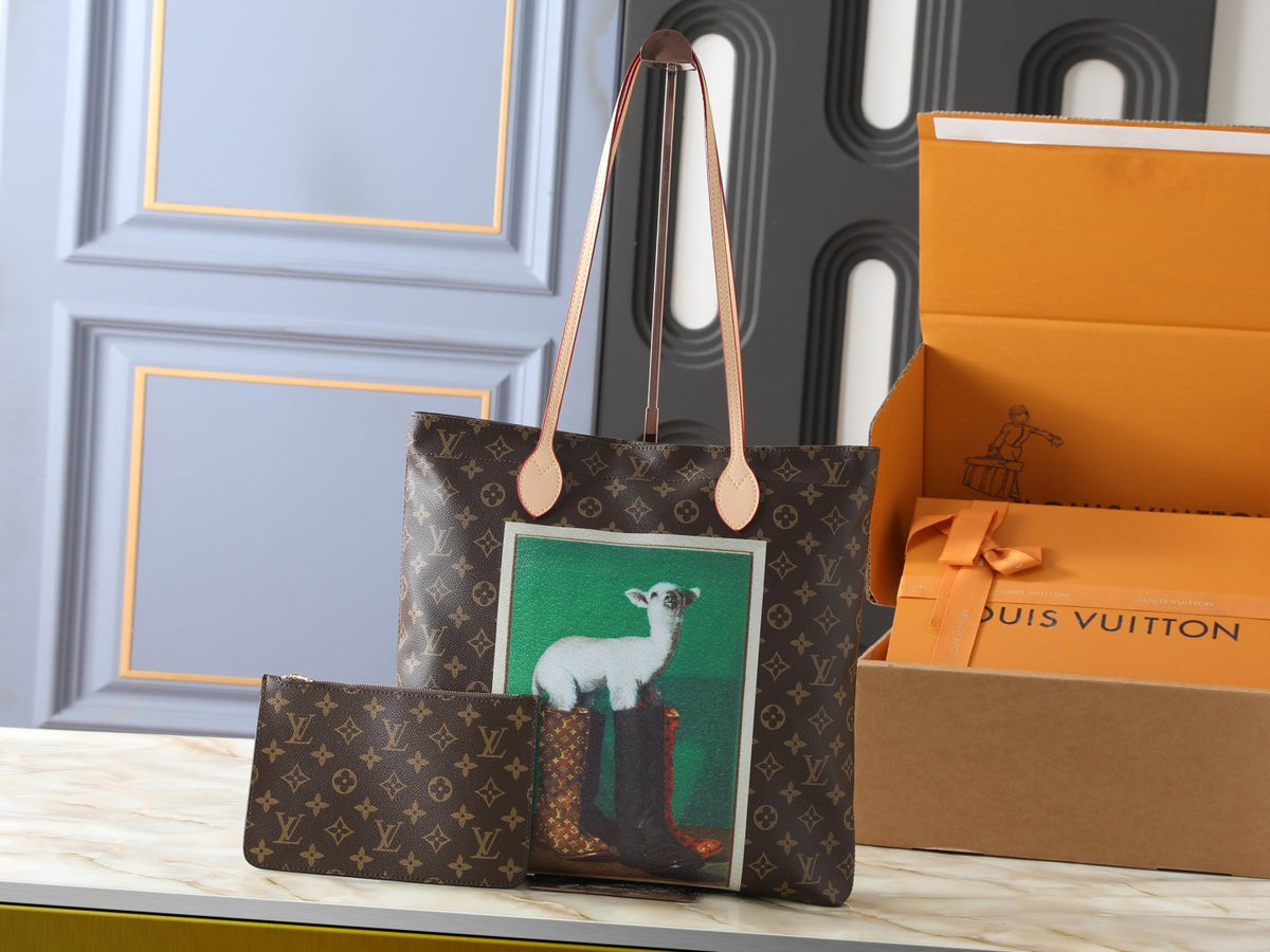 Louis Vuitton Carry It Monogram Animal Artwork Tote — hero