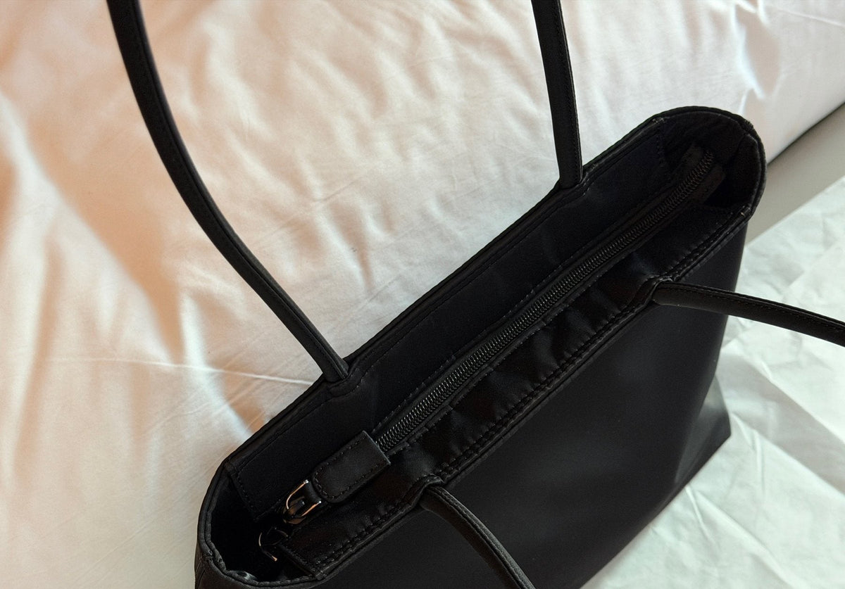 Prada Black Nylon Shoulder Tote — detail