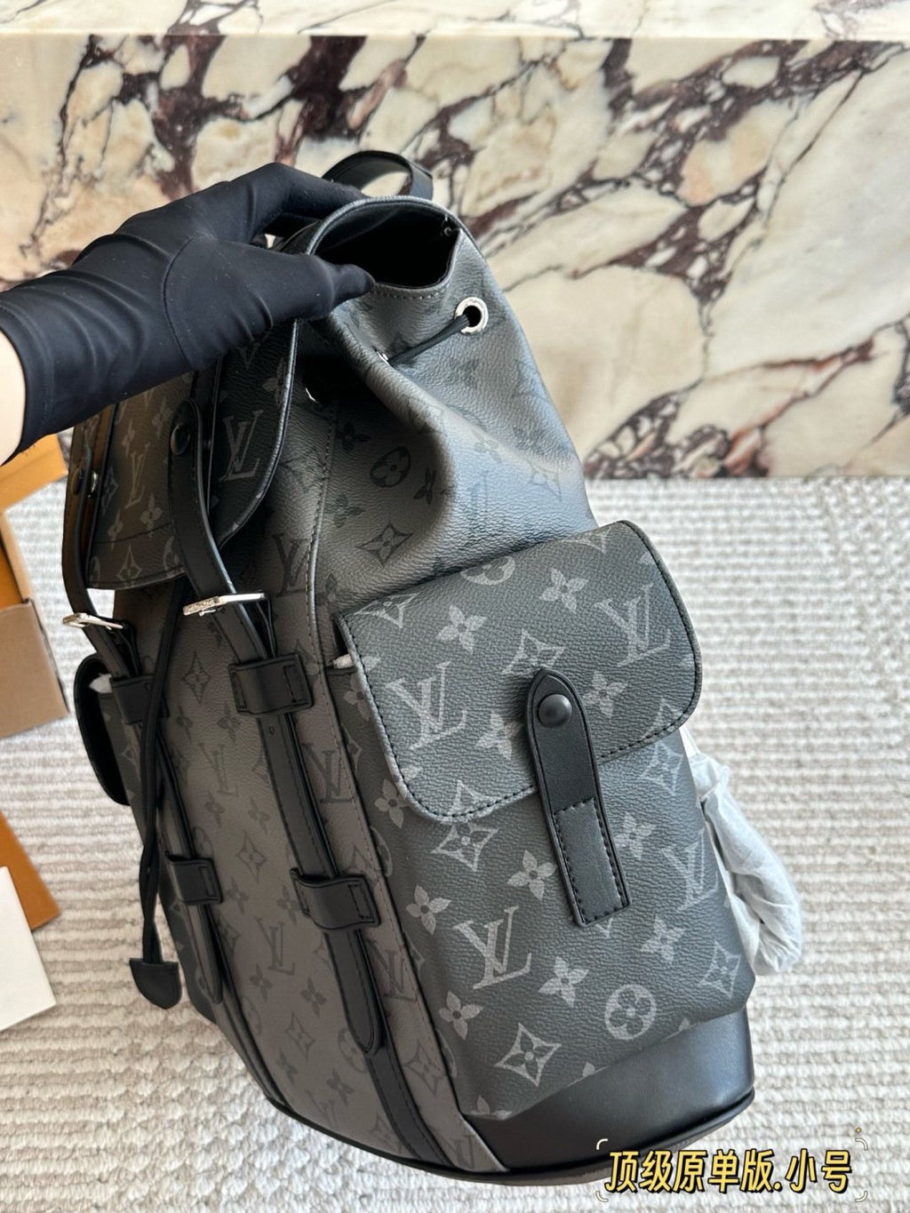 Louis Vuitton Christopher Monogram Backpack — side