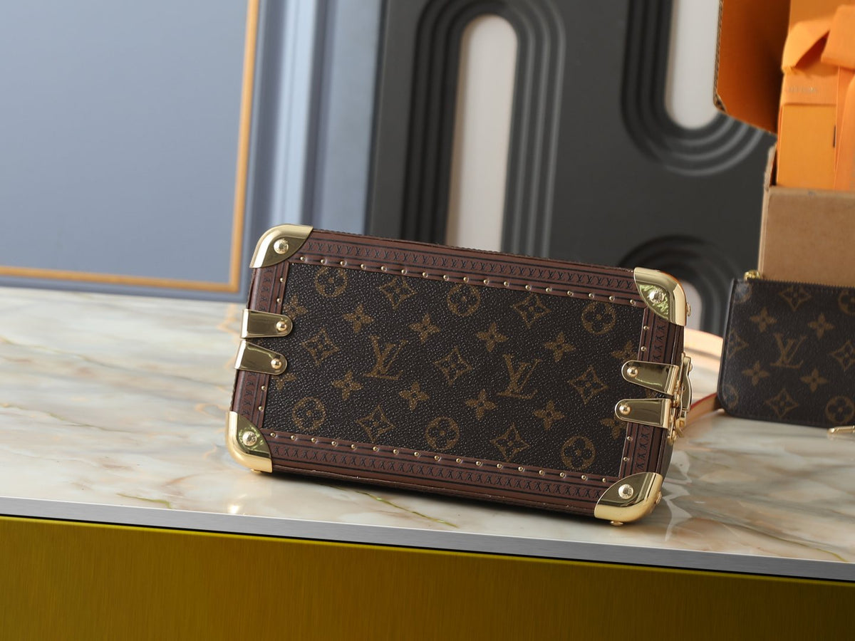 Louis Vuitton Alma Monogram Hard-Case Top-Handle Bag — detail