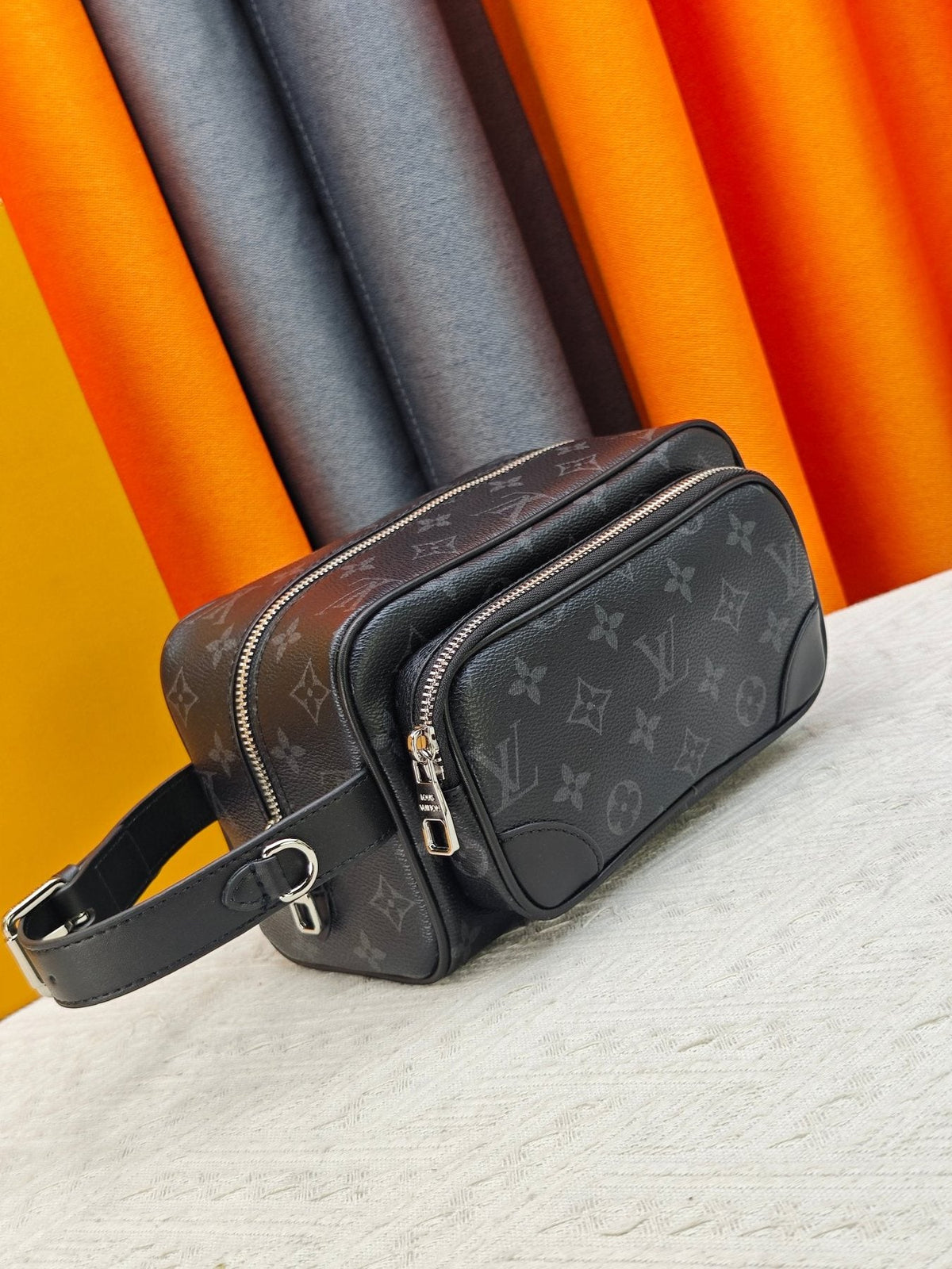 Louis Vuitton Locker Dopp Kit Cargo Toiletry Bag — front