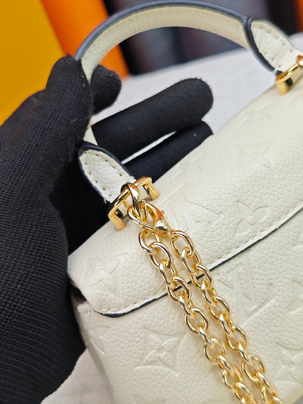 Louis Vuitton Nano Madeleine Monogram Empreinte Handbag — detail