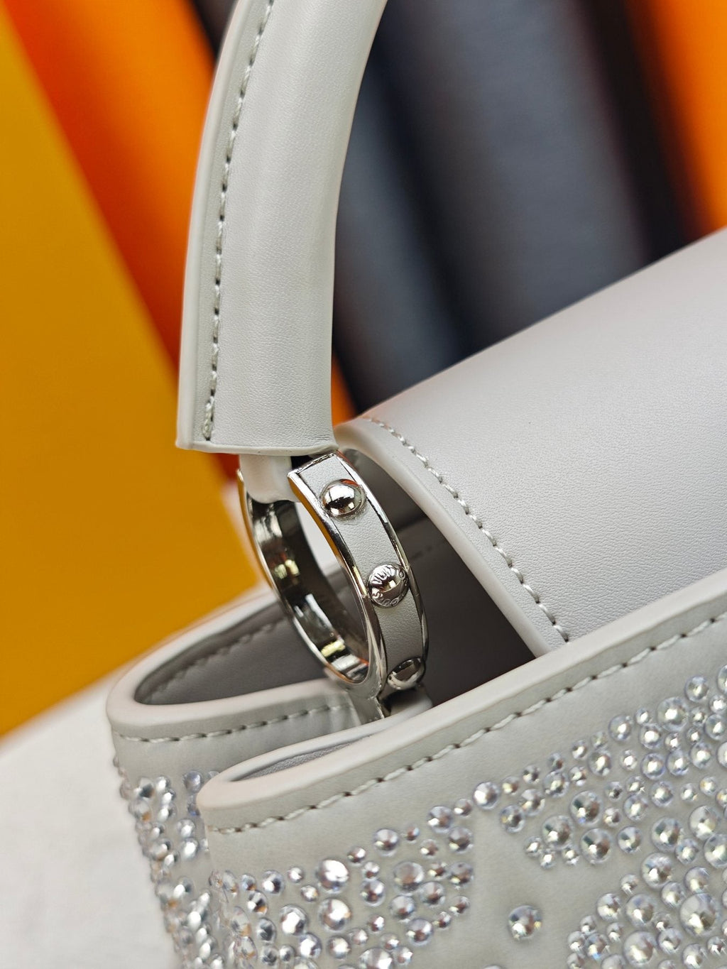 Louis Vuitton Capucines Nano Mirage Crystal Top-Handle Bag — detail