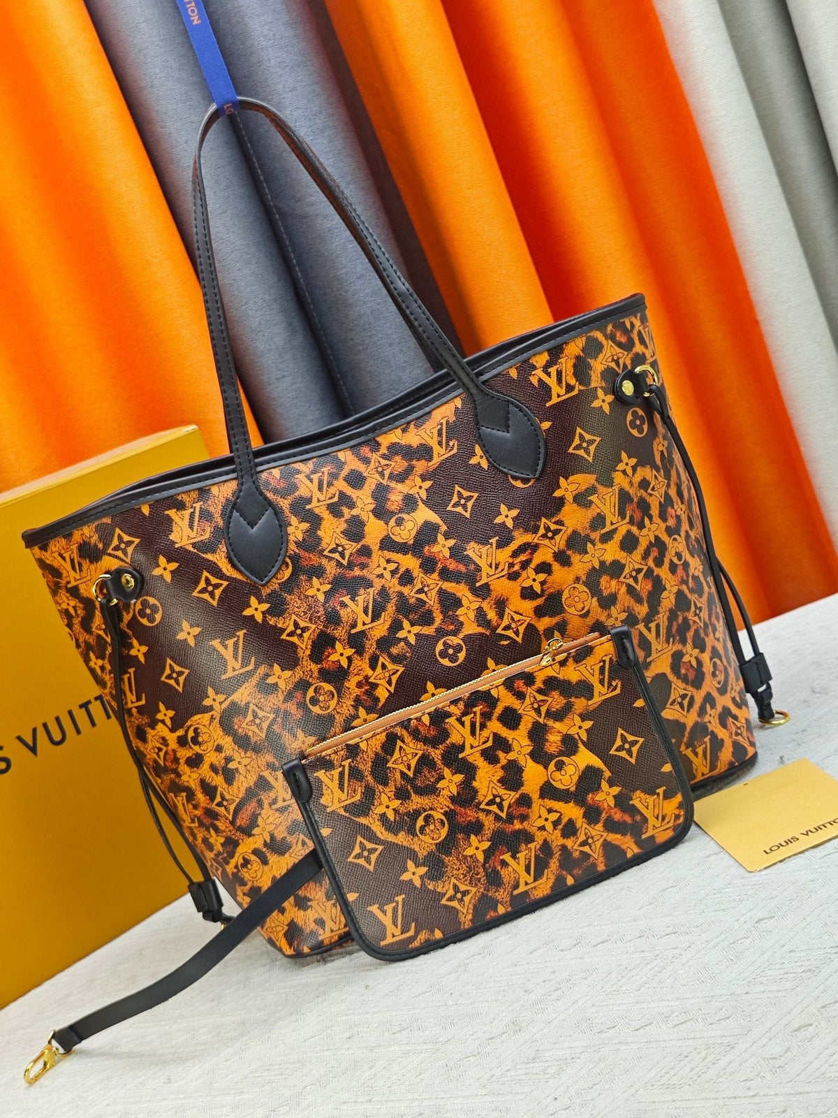 Louis Vuitton Neverfull Leopard Monogram Tote — hero