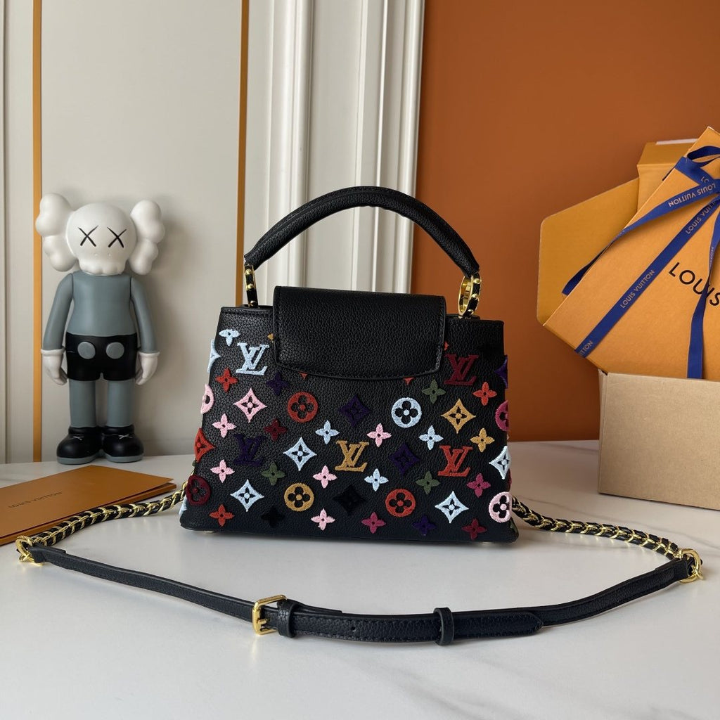 Louis Vuitton Capucines Monogram Charm Top-Handle Bag — back