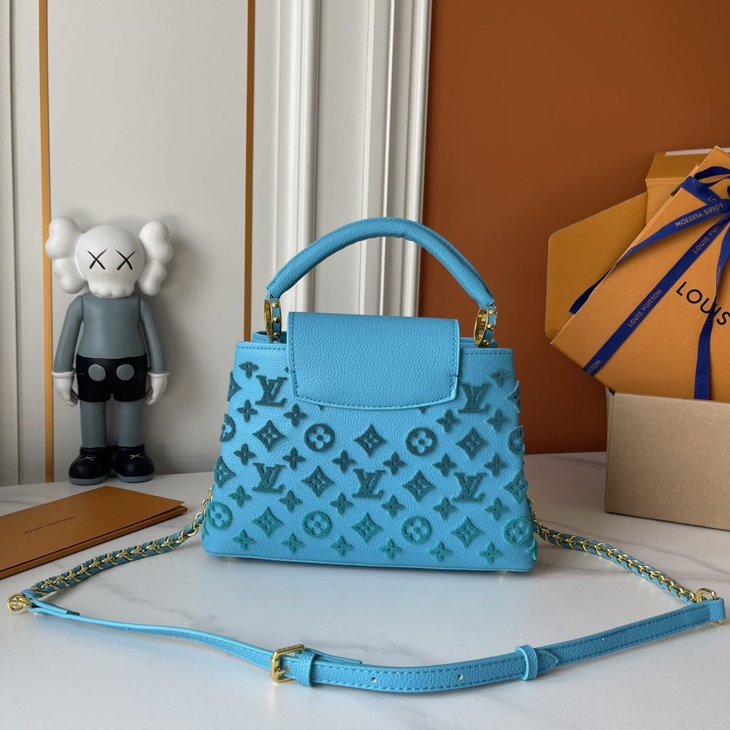 Louis Vuitton Capucines Monogram Charm Top-Handle Bag — back