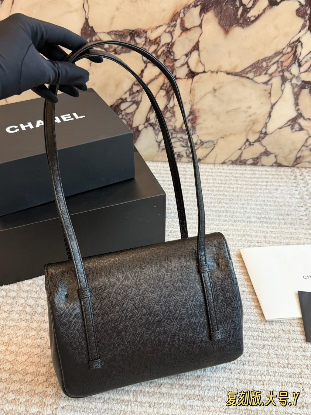 Chanel Preppy Coco Flap Shoulder Bag — back