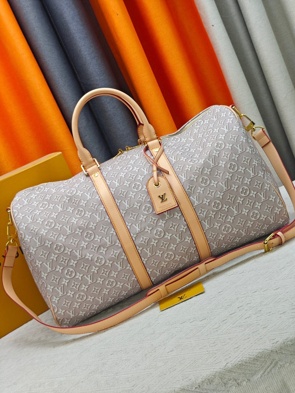 Louis Vuitton Keepall Bandoulière Monogram Duffel Bag — front
