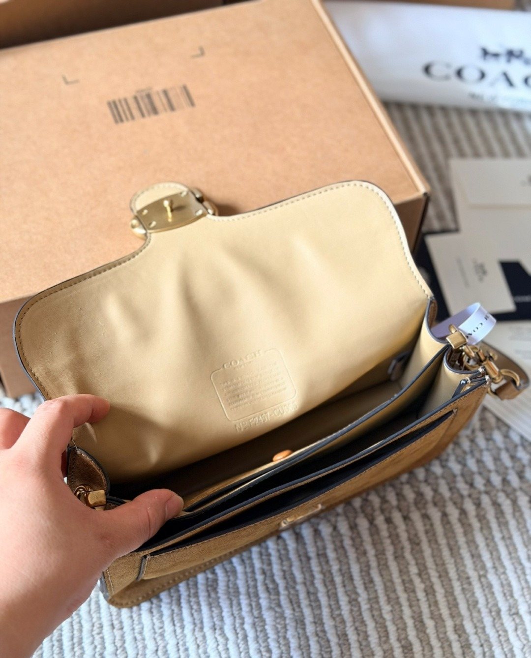 Soft Tabby Suede-Textured Shoulder Bag — detail