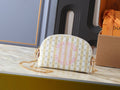 Louis Vuitton Striped Monogram Cosmetic Pouch with Pink Motif — hero