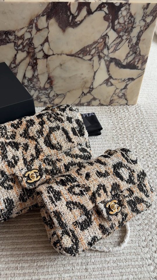 Chanel Textured Patterned Chain-Strap Flap Bag — hero