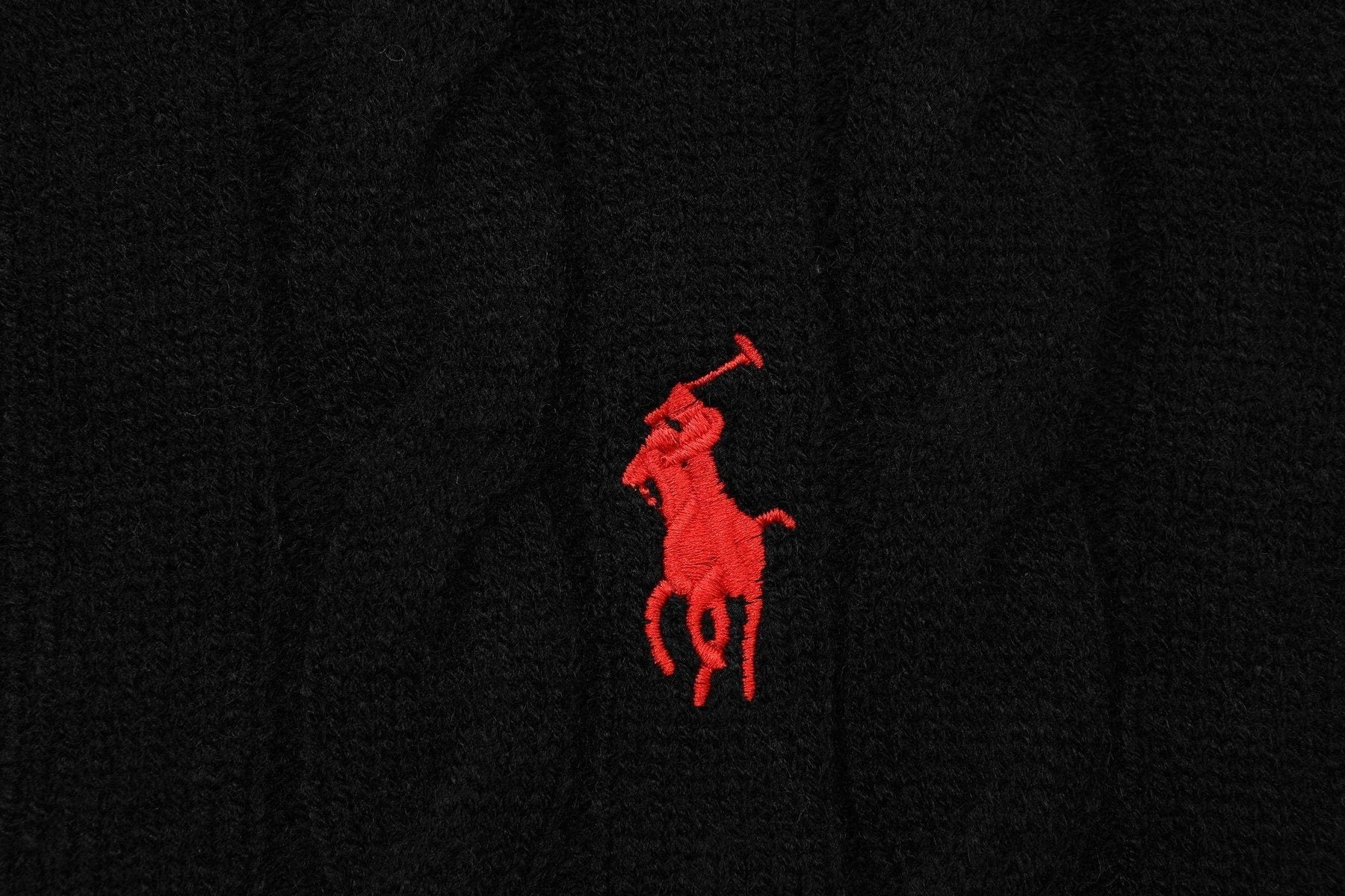 Test2-Ralph Lauren Cable-Knit Quarter-Zip Sweater — detail