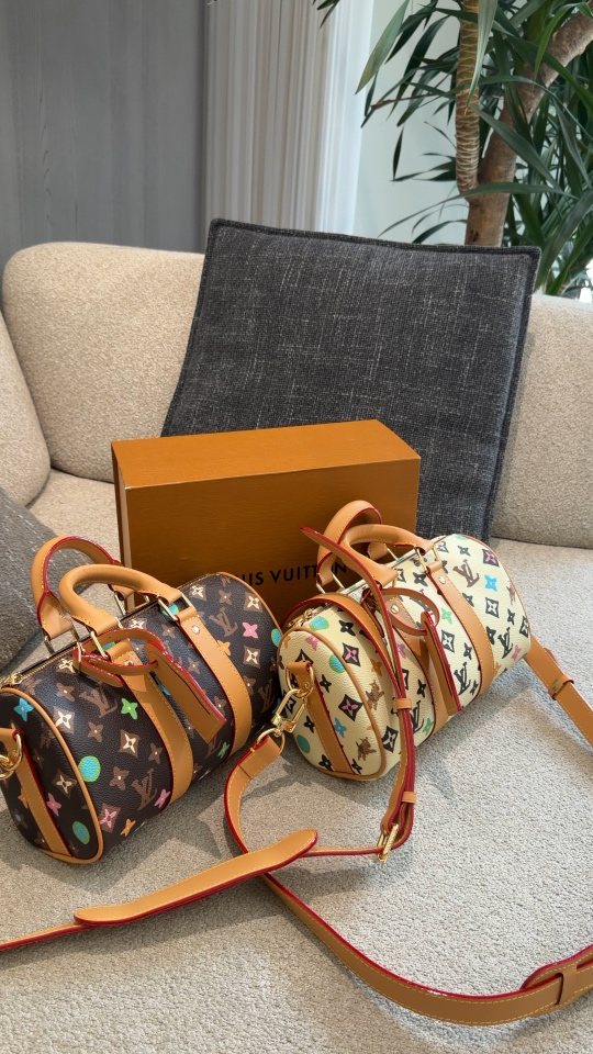 Louis Vuitton Keepall Monogram Multicolore Barrel Bag — comparison