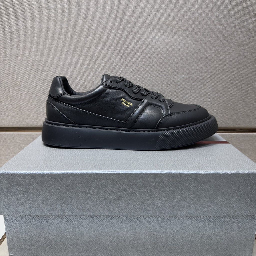 Prada Men's Paneled Low-Top Sneakers — side