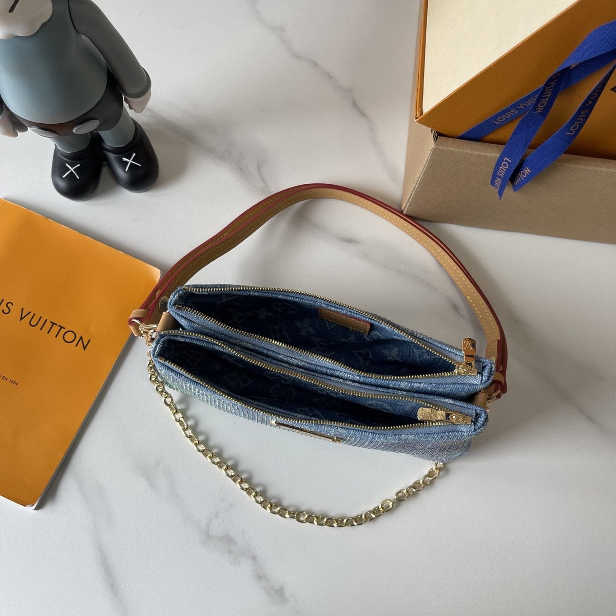 Louis Vuitton Liv Pochette Embellished Shoulder Bag — detail