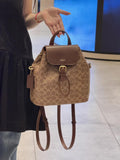 Coach Path Drawstring Flap Backpack — hero