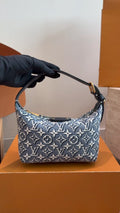 Louis Vuitton Pochette Hills Blue-Gray Monogram Bag — hero