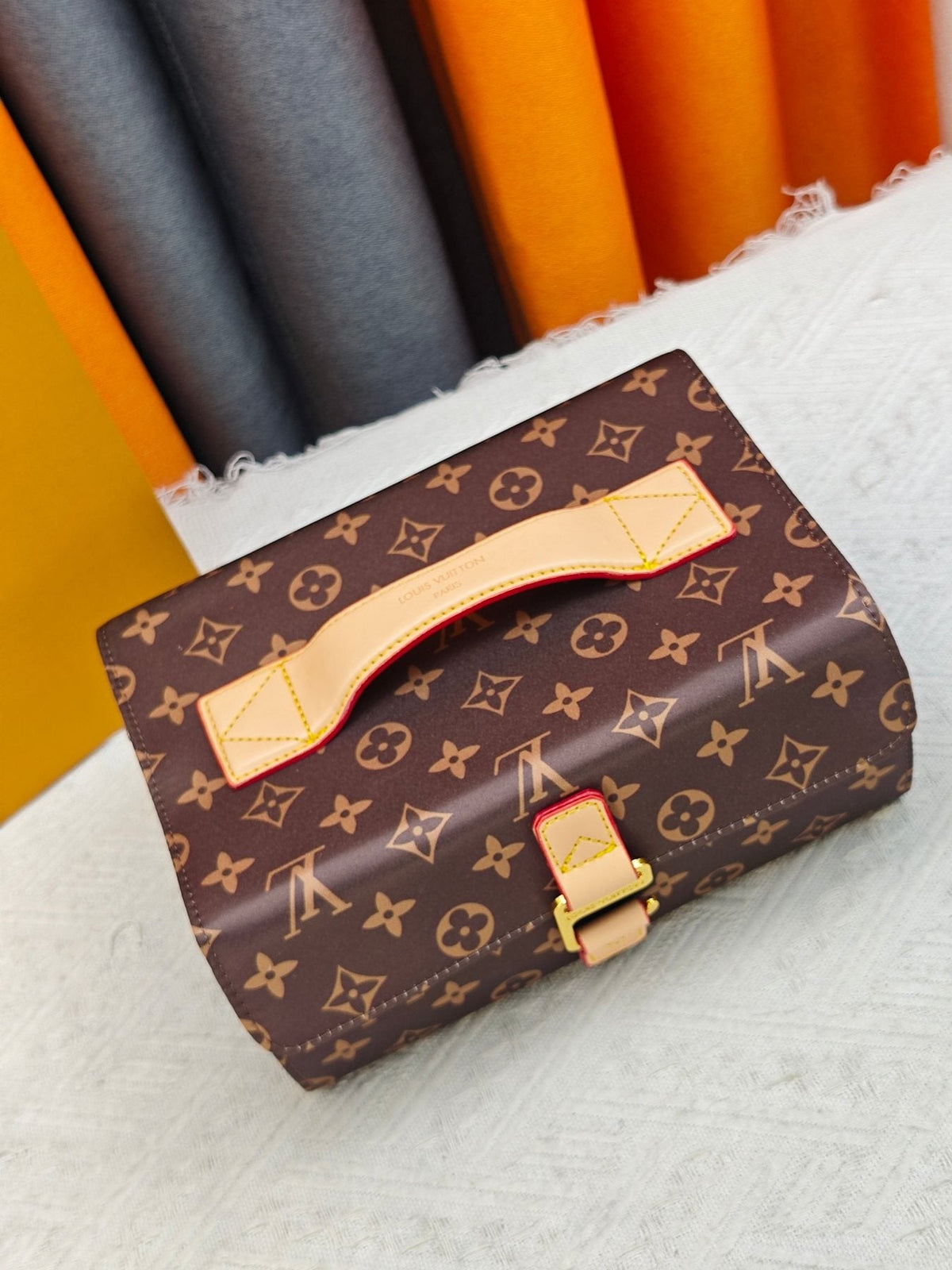 Louis Vuitton Hanging 2 Compartments Monogram Toiletry Bag — front
