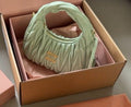 Miu Miu Pale Green Gathered Top-Handle Bag — hero