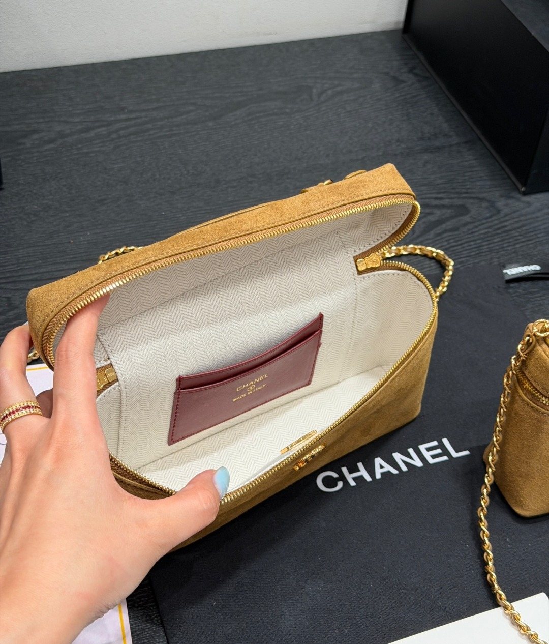 Chanel LP Top-Handle Vanity Bag — detail