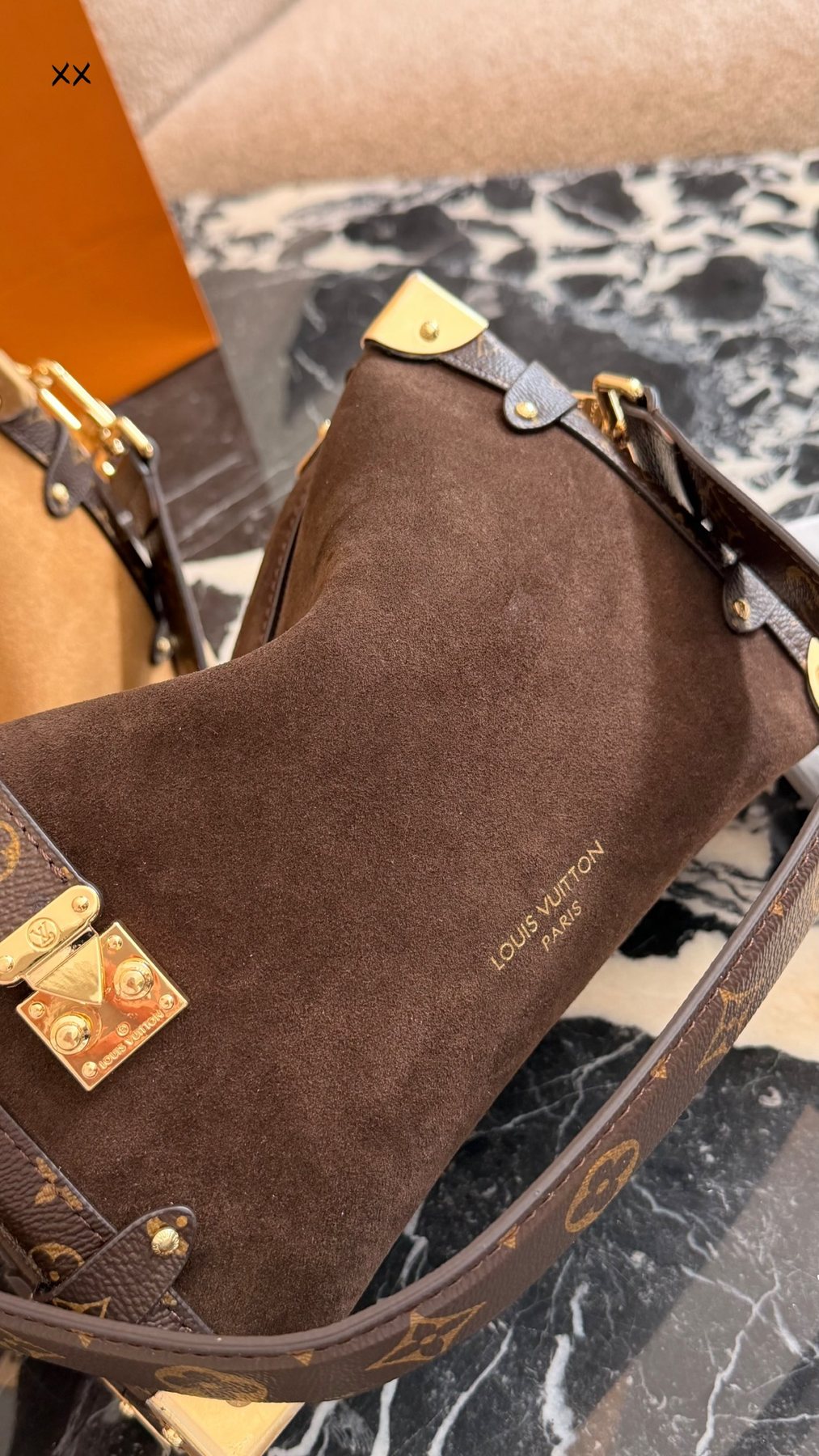 Louis Vuitton Mia Curved Shoulder Bag — detail