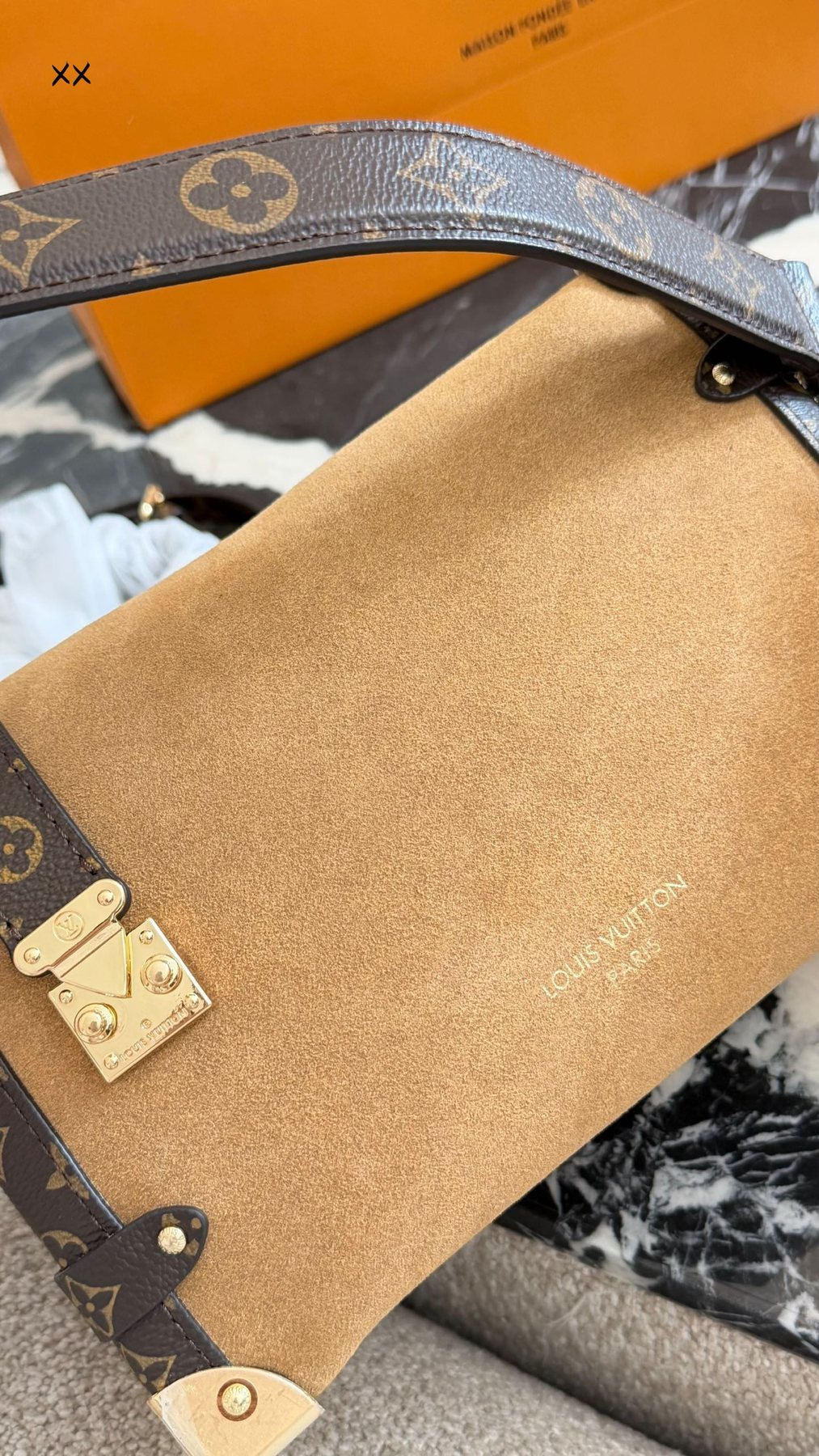 Louis Vuitton Mia Curved Shoulder Bag — detail