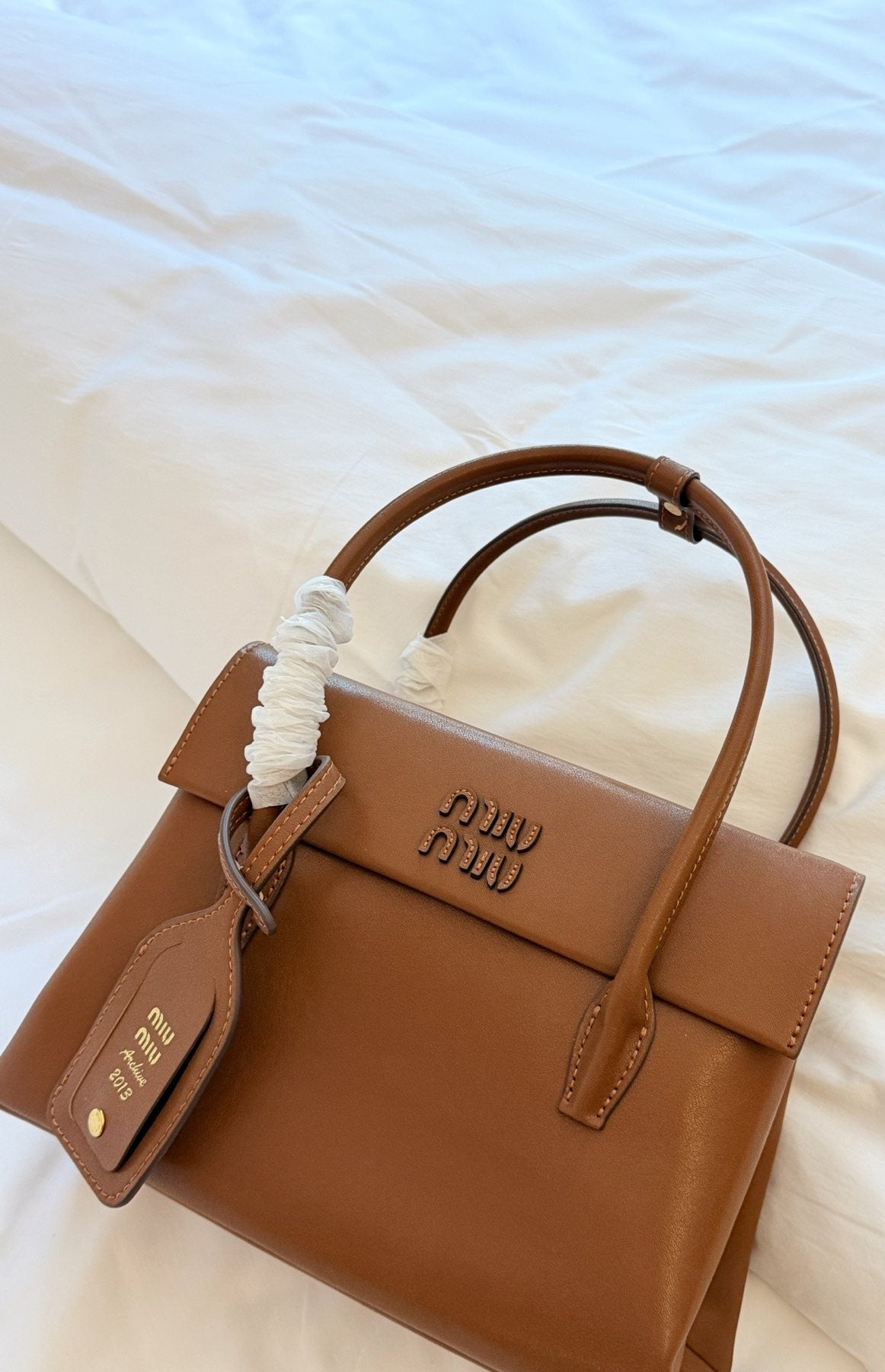 Miu Miu Solitaire Flap Handbag — front