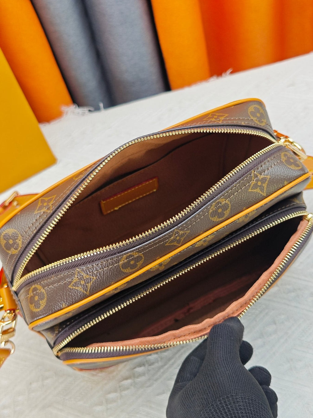 Louis Vuitton Nil Monogram Crossbody Bag — front
