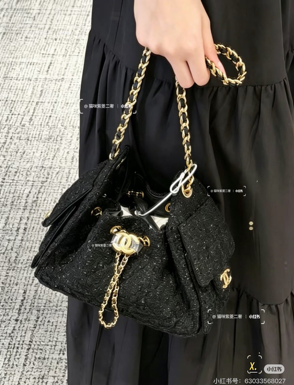 Chanel 25 Drawstring Shoulder Bag — model