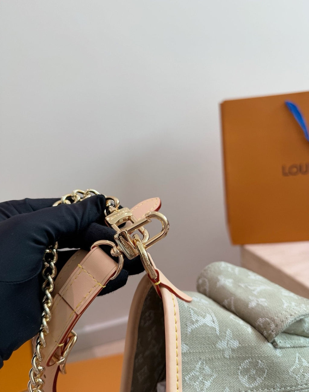 Louis Vuitton Carryall Cargo Monogram Denim Shoulder Bag — detail