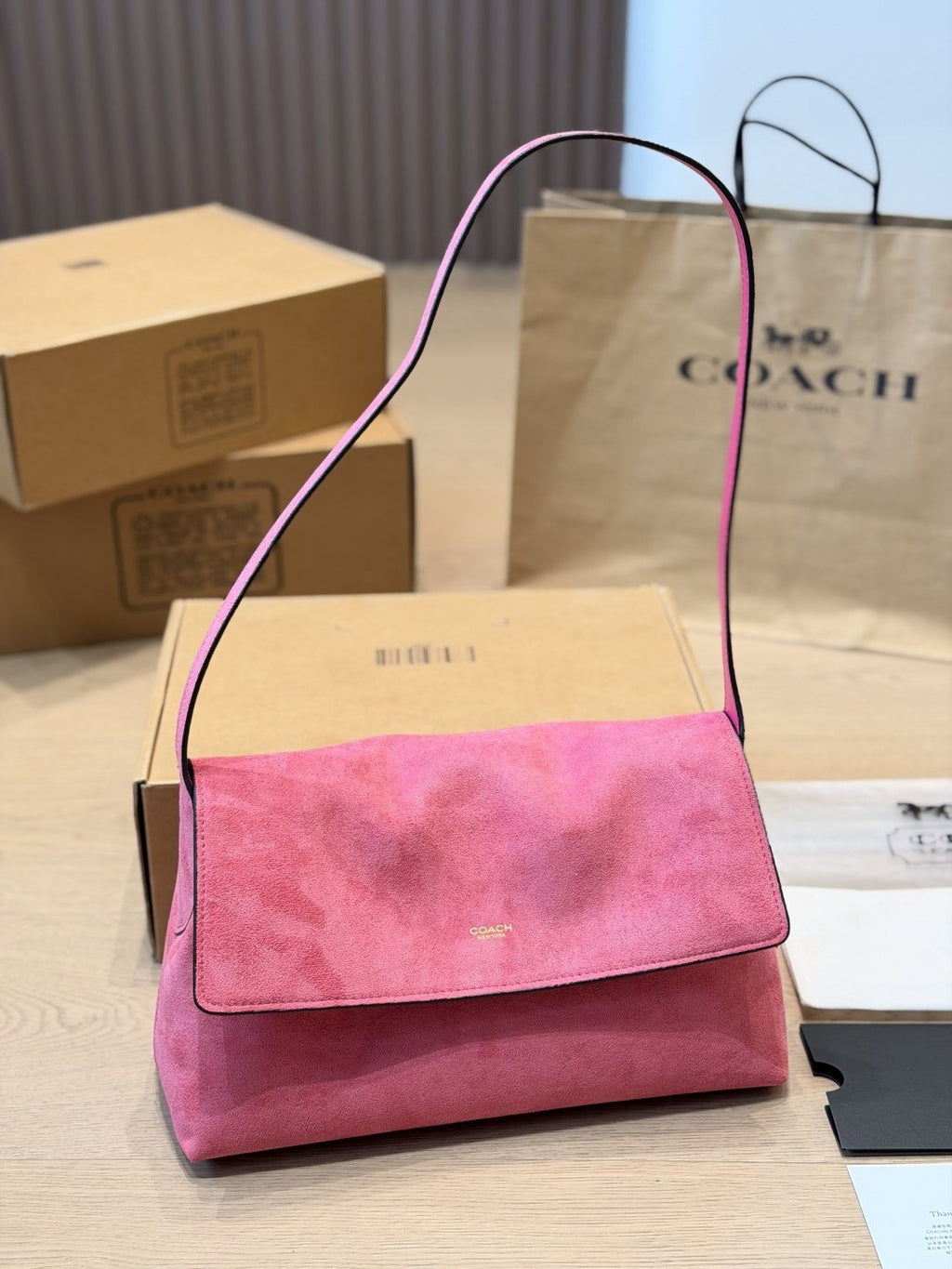 Coach Chelsea Suede Shoulder Bag — hero