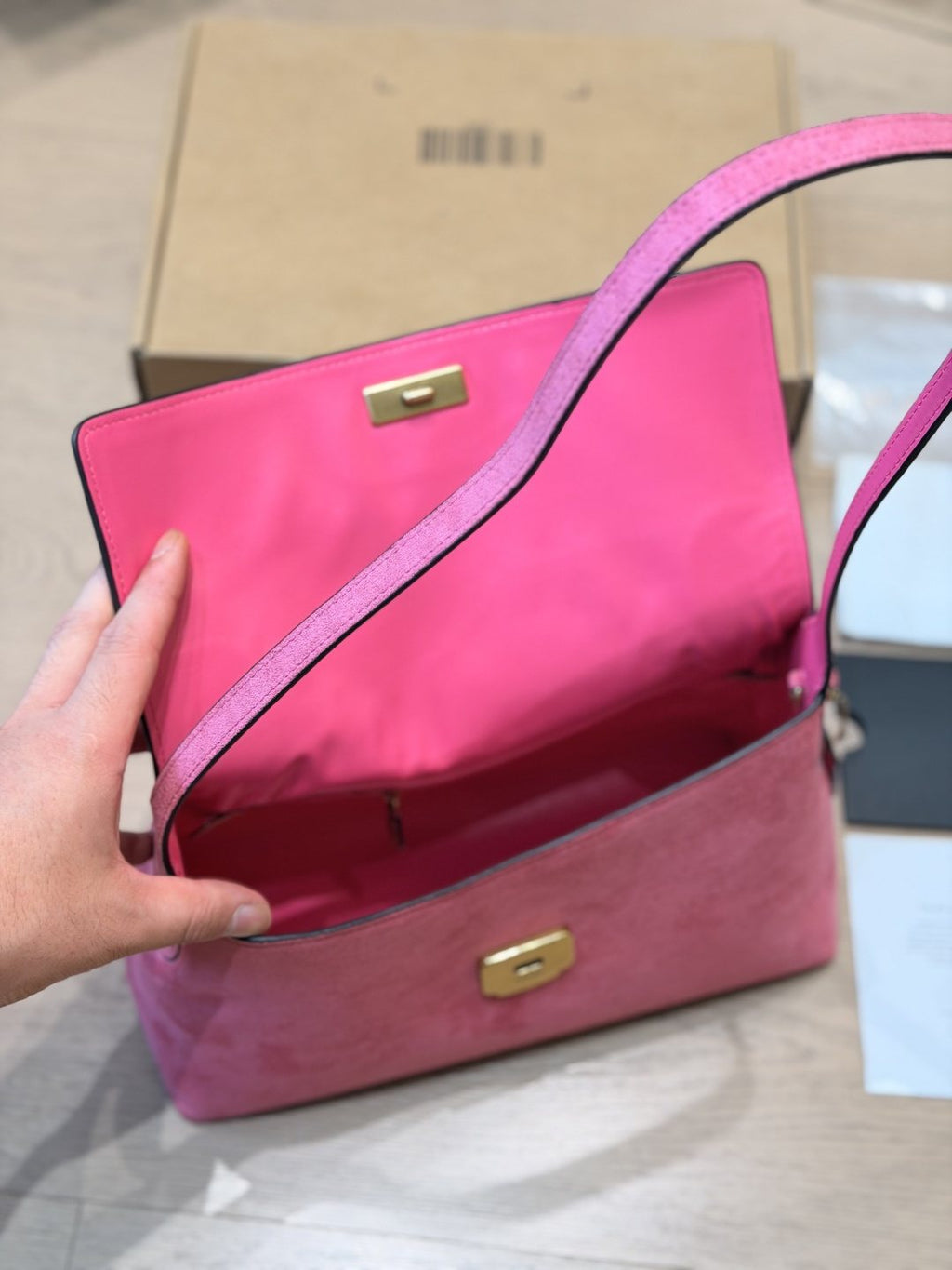Coach Chelsea Suede Shoulder Bag — front