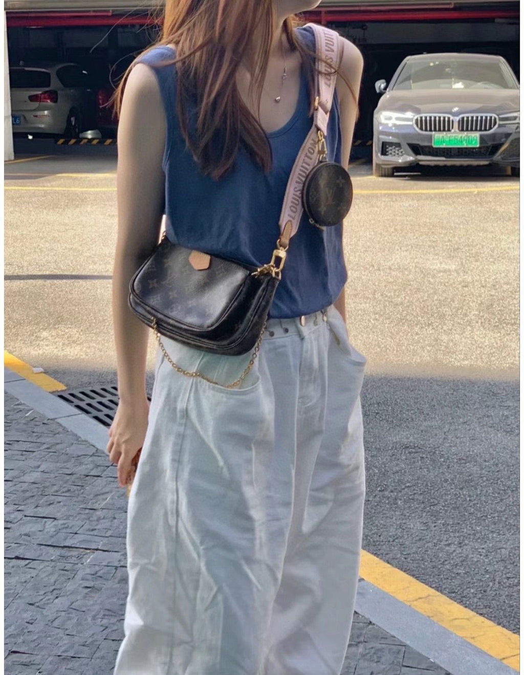 Louis Vuitton Monogram Multi-Pouch Crossbody Bag Set — model