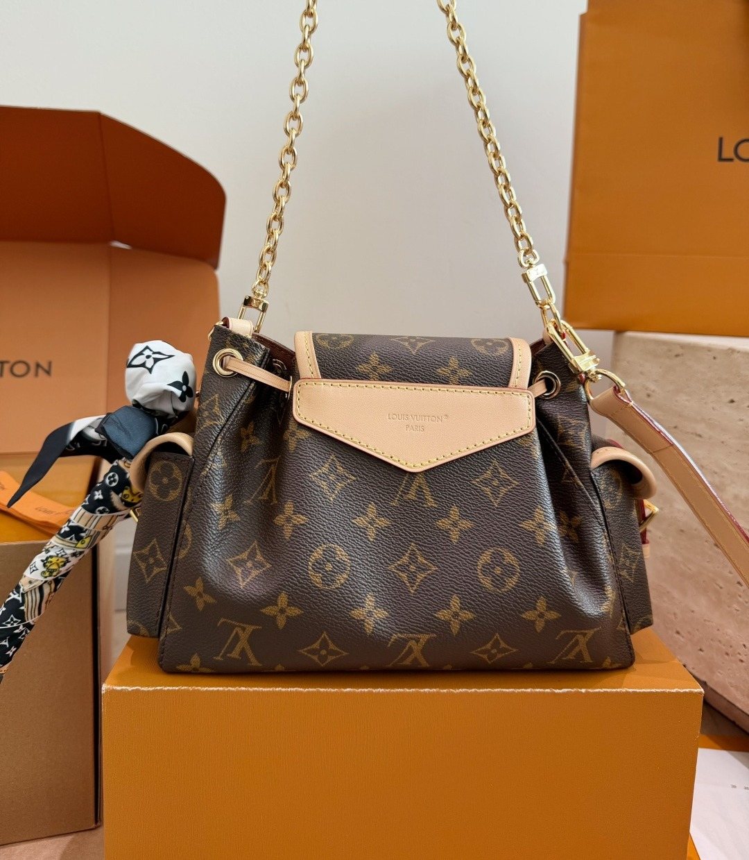 Louis Vuitton Odyssey Monogram Shoulder Bag — back