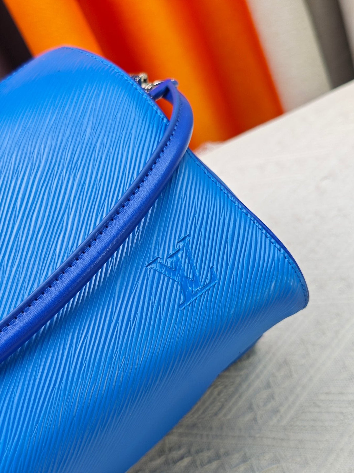 Louis Vuitton Speedy Soft Epi Leather Satchel — detail