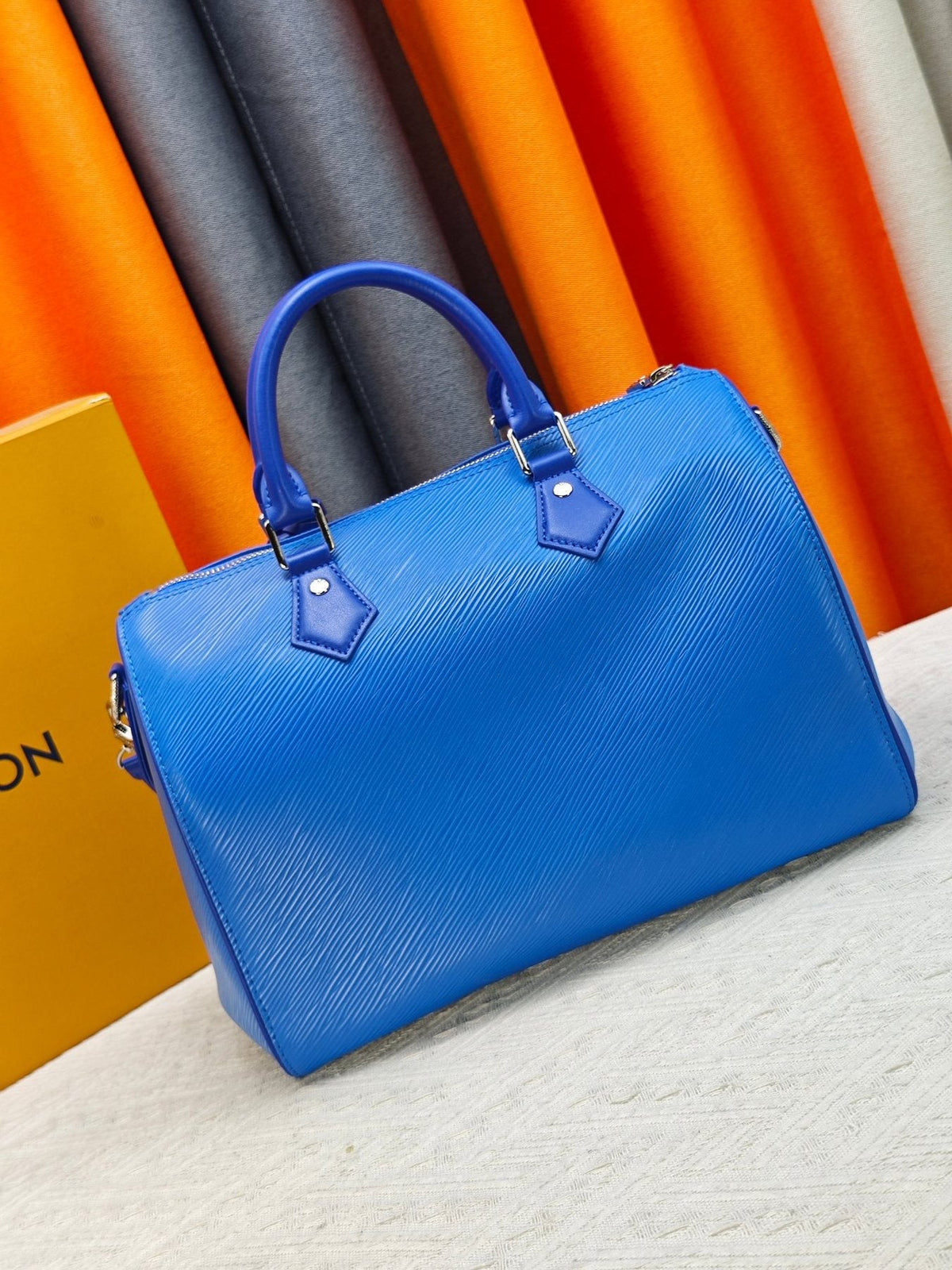 Louis Vuitton Speedy Soft Epi Leather Satchel — back